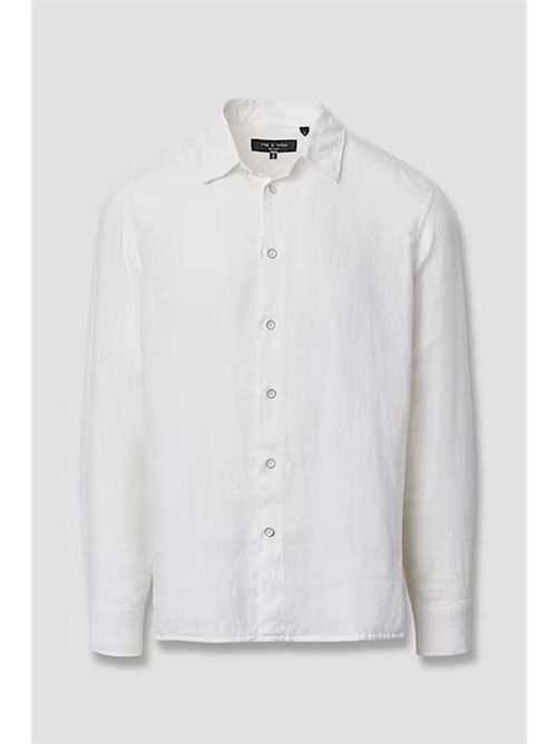 Finch Linen Shirt RAG & BONE | RV6726SSMLNWH